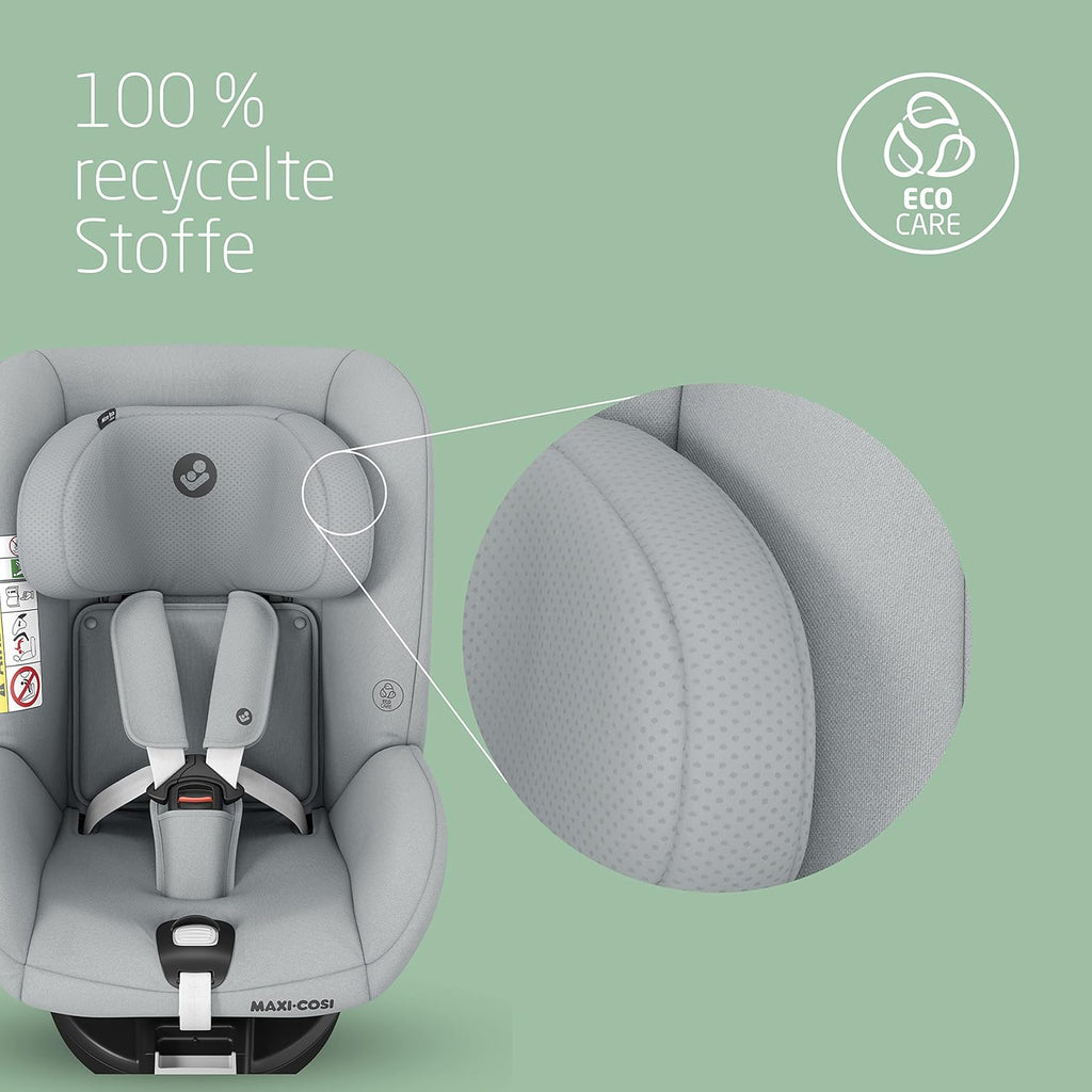 Maxi-Cosi Mica 360 S, Autositz 360 Grad drehbar, 3 Monate– 4 Jahre (61–105 cm), i-Size Baby Autositz, FlexiSpin Drehung, 5 Liegepositionen, G-CELL Schutz, Easy-in Gurthaken, Tonal Graphite
