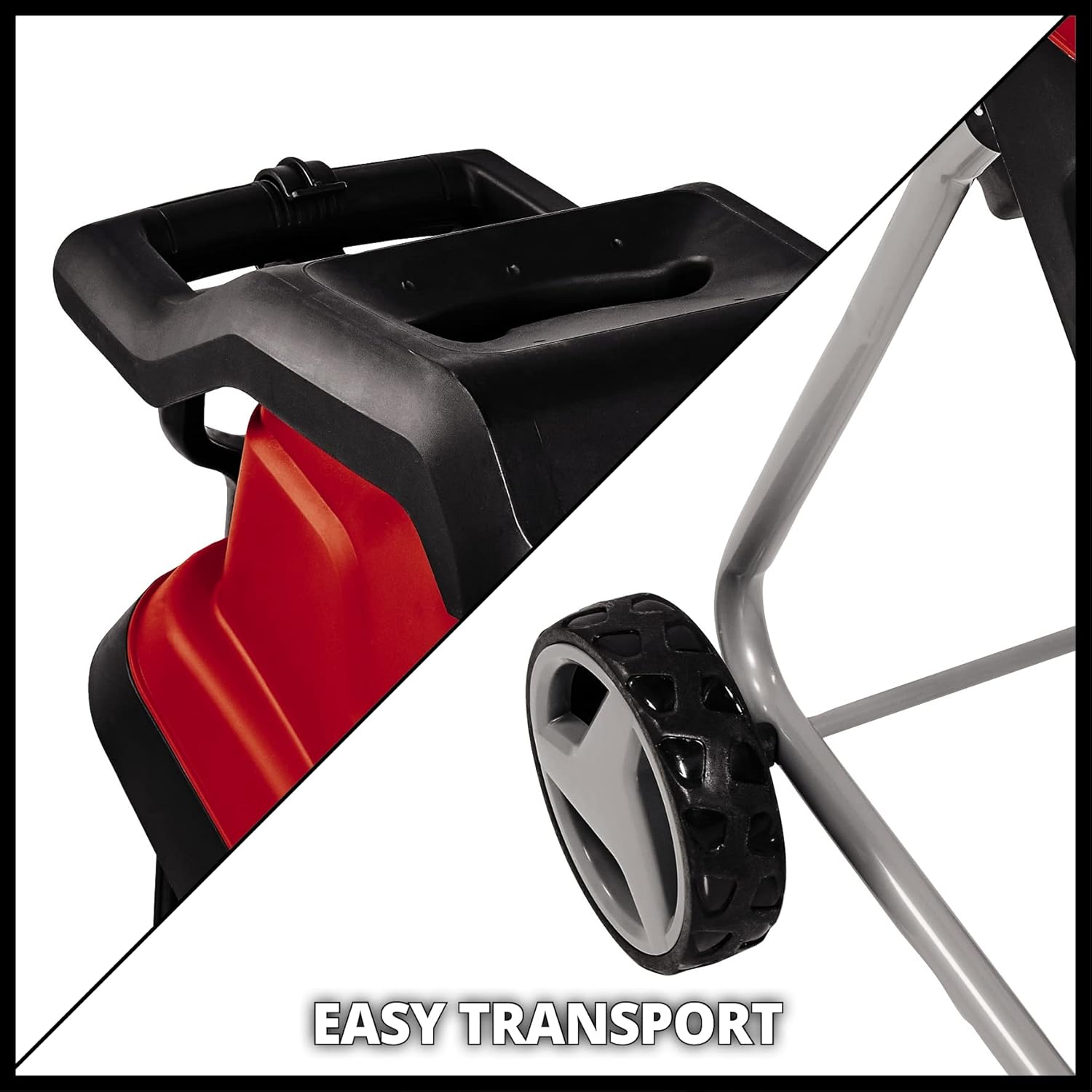 Trituratore elettrico a lama Einhell GC-KS 2540 (2 lame reversibili in acciaio speciale, ampia apertura a imbuto, interruttore di protezione motore, sacco di raccolta, maniglia di trasporto inclusa pressa), rosso