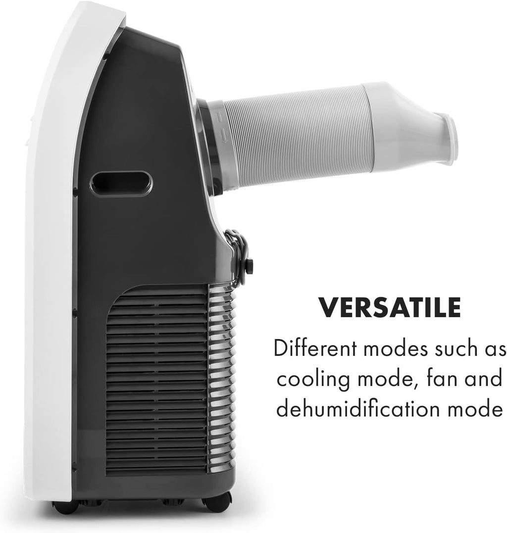 Klarstein Climatizzatore Portatile con Tubo di Scarico, Condizionatore 4-in-1 con Ventilatore, Deumidificatore e Modalità Notturna, Piccolo e Portatile per Casa e Ufficio, Controllo tramite App, 12000 BTU