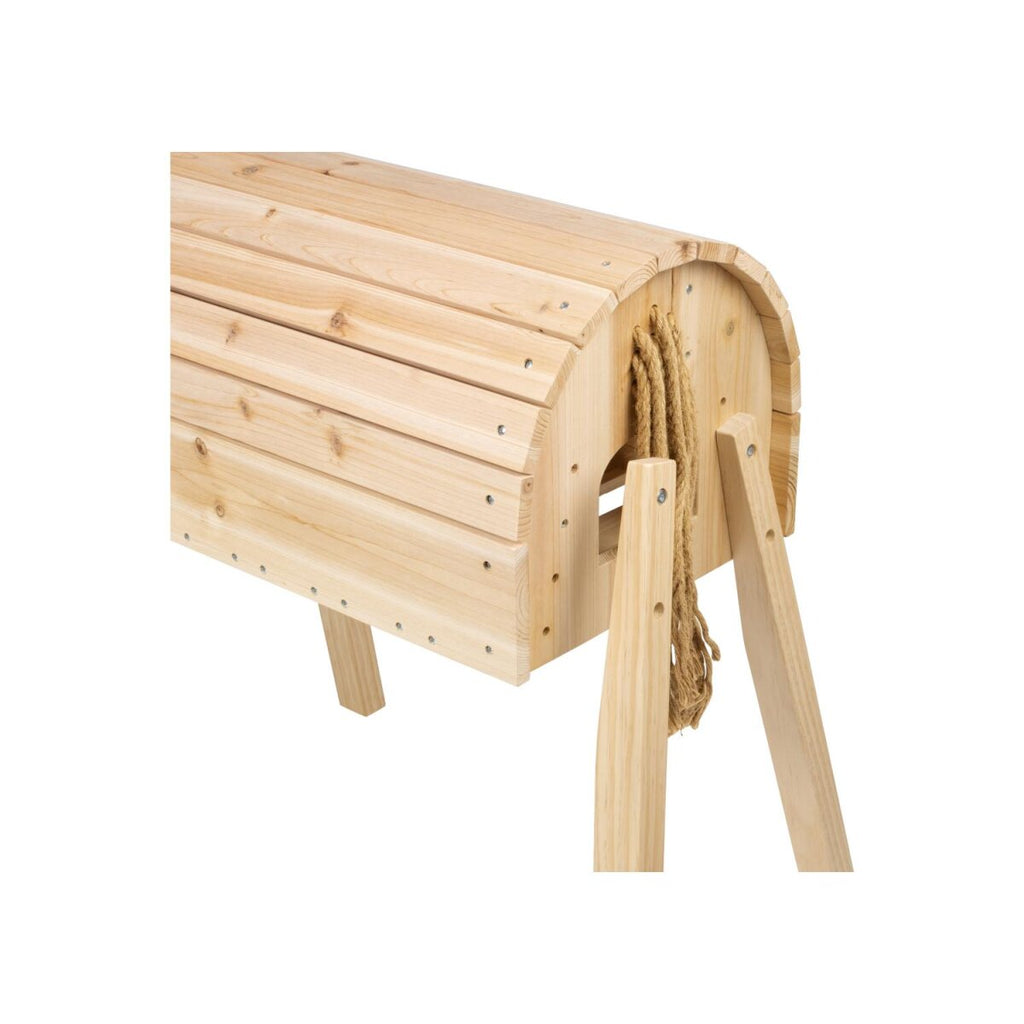 Playtive Cavallo a dondolo in legno vero, regolabile in altezza - Seconda scelta come nuovo