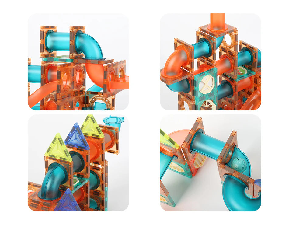 DIY Magnetic Marble Run - Pista per biglie magnetica fai da te