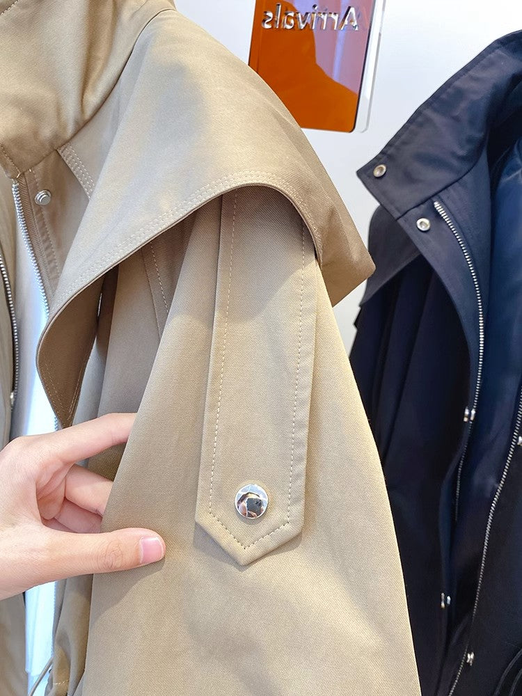 Lozenda - Giacca leggera con cappuccio e tasche