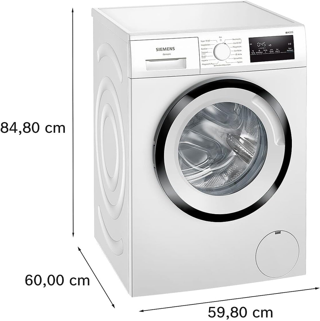 Siemens WG54G106EM iQ500, Waschmaschine 10kg, 1400 U/min, Antiflecken-System, varioSpeed für schneller saubere Wsche, Nachlegefunktion, wscheschonend, LED-Display, aquaStop, Amazon Exclusive Edition