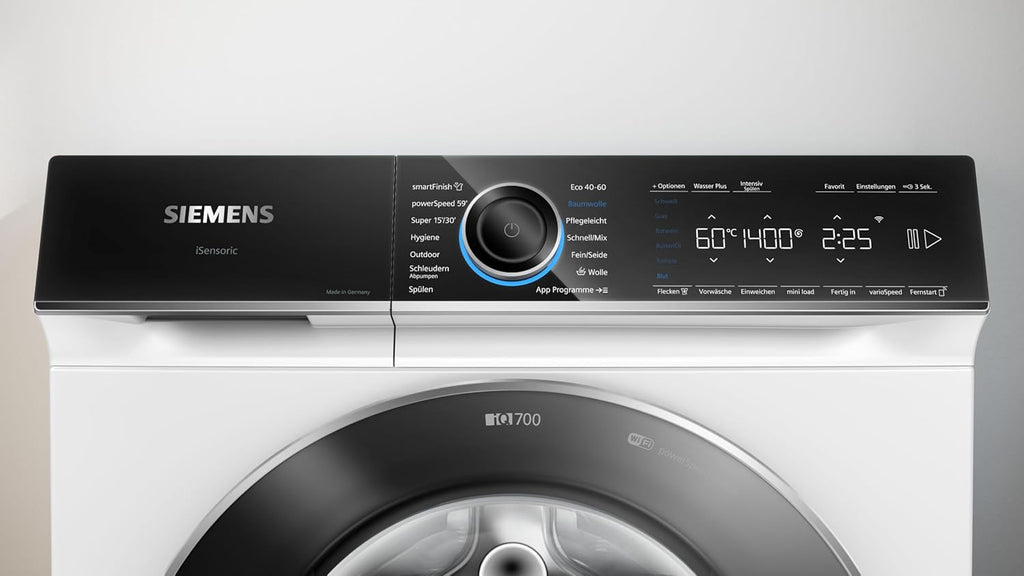 Siemens WM14N223 Lavatrice iQ300, Carica frontale con capacità di 7 kg, 1400 giri/min, speedPack L, Display LED, Programma Outdoor, Bianco, 60 cm