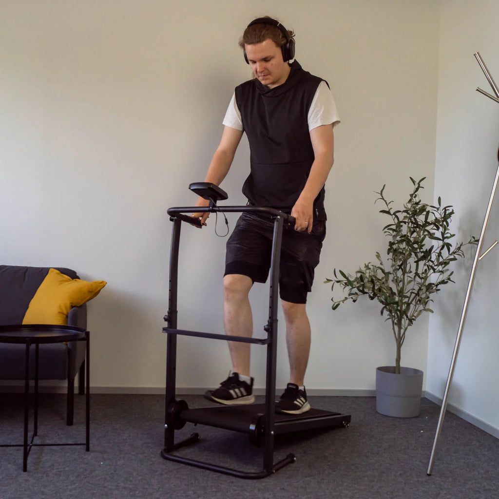 React Tapis Roulant Pieghevole, nero