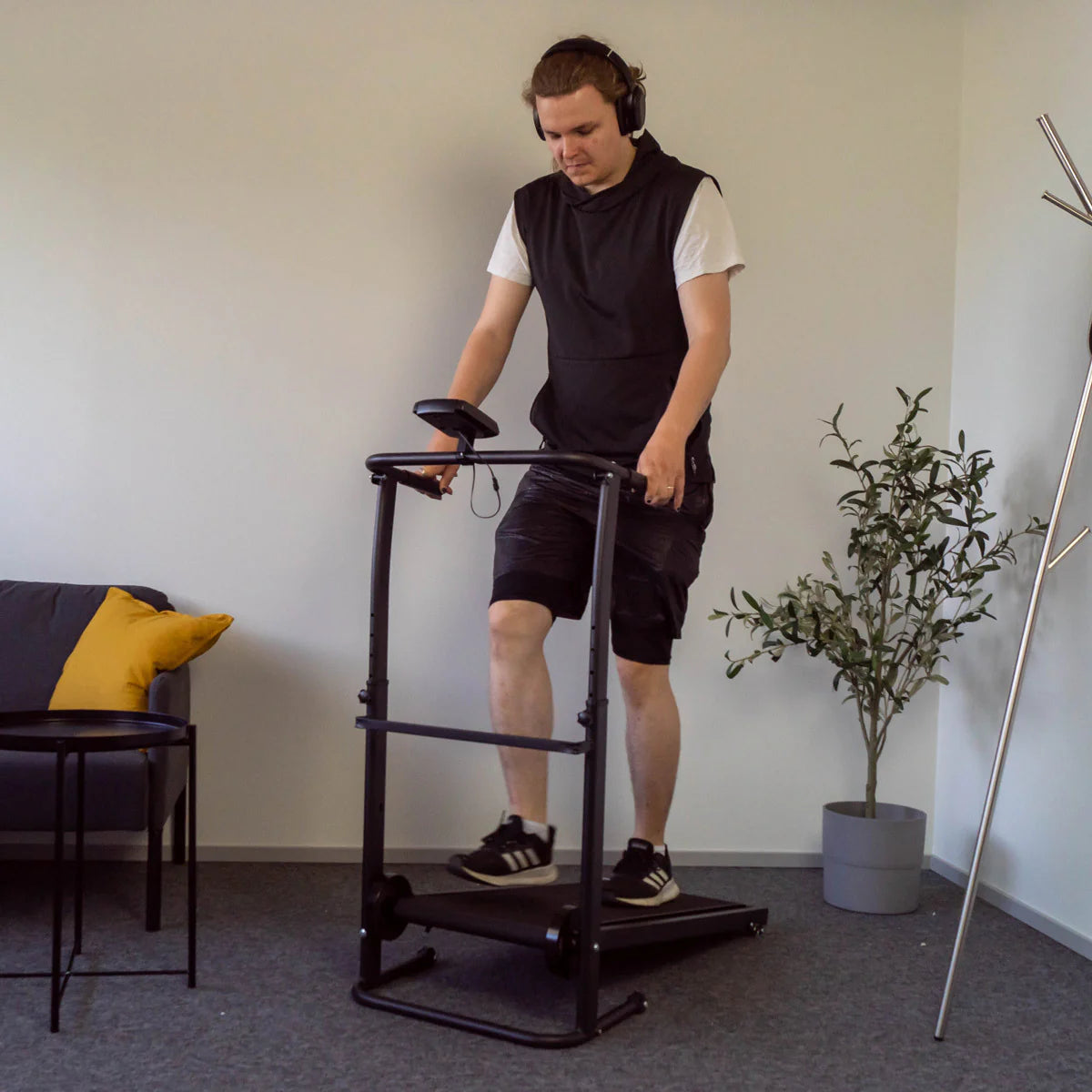 React Tapis Roulant Pieghevole, nero
