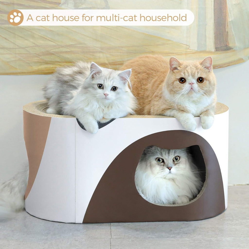 ComSaf Kratzbrett für Katzen, Kratztonne aus Wellpappe, Recycelbar Kratzbretter Katze, Kratzschutz für Sofa, Tür, Mbel, Kratzpappe für Katzen 58 x 25 x 25cm