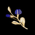 Falso indaco - Vermeil - Spilla