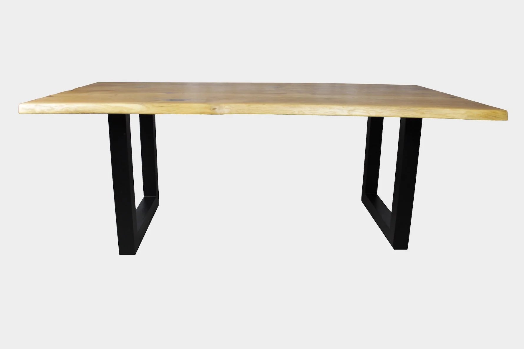 Serie MAXIM | Baumkantentisch - Eiche - inkl. Tischbein U-Form - versch. Gren und Farben | Lnge: 160 - 300 cm | Breite: 90 -100 cm