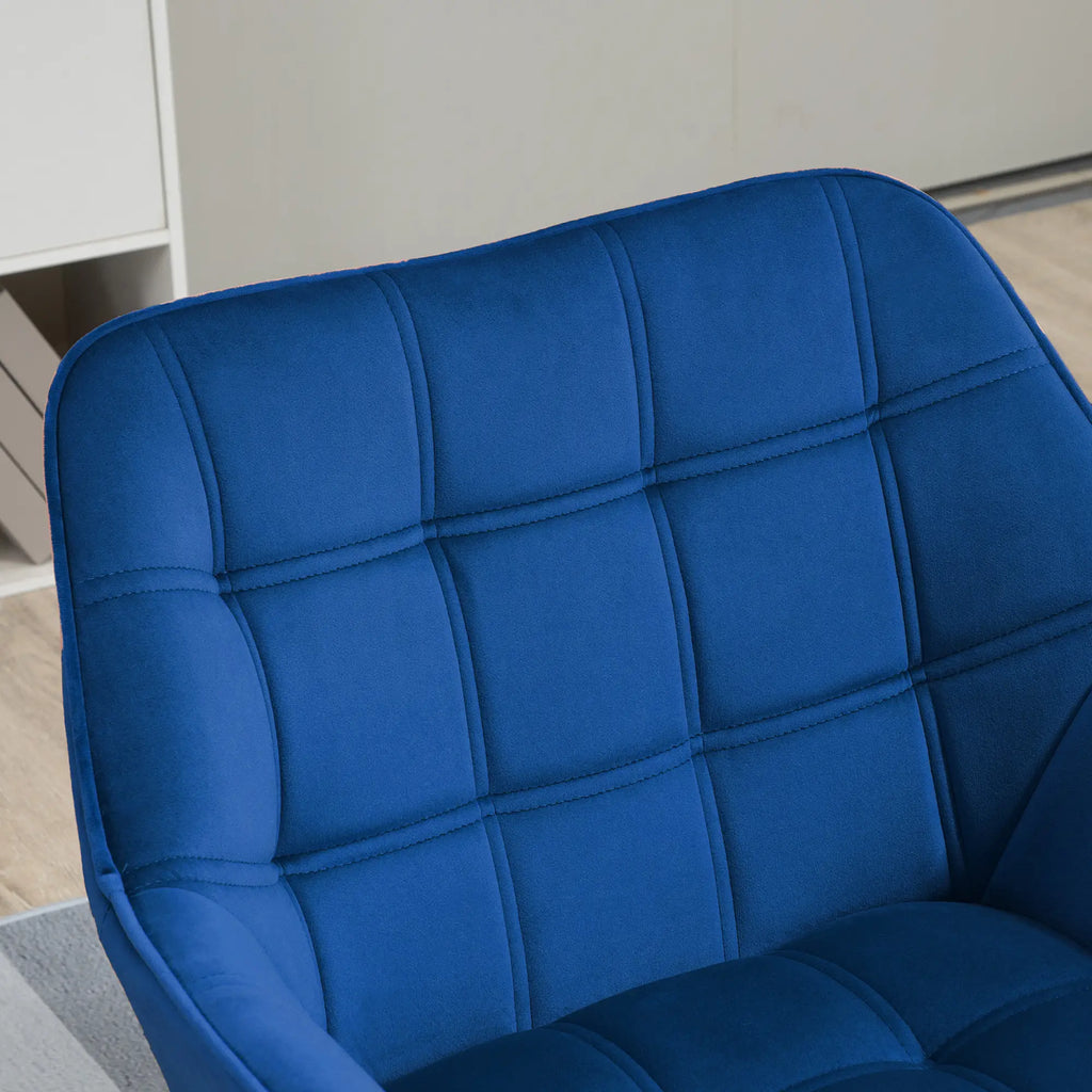 HOMCOM Polsterstuhl Skandi-Design kräftige Farben Blau