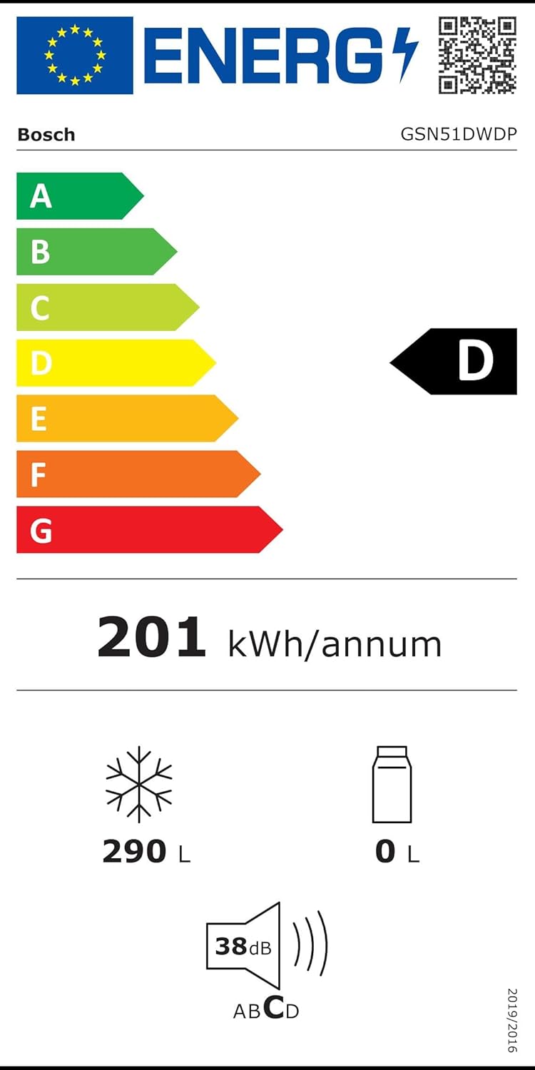 Bosch GIV11ADC0 Serie 6 Congelatore da incasso, 95 kWh, anno, 70 l, LowFrost, FreshSense, 72 x 56