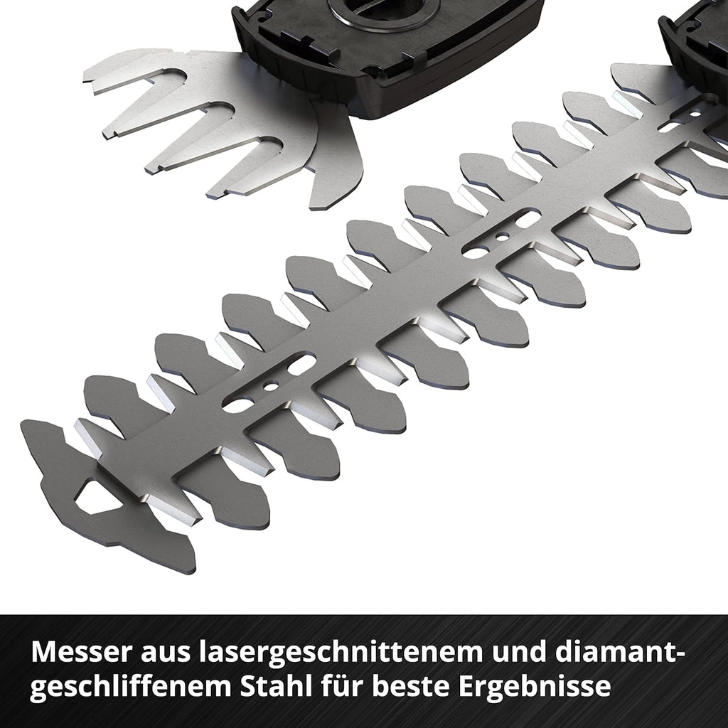 Tagliasiepi e tagliaerba a batteria Einhell GE-CG 18/100 Li-Solo Power X-Change (Li-Ion, 18 V, larghezza di taglio lama tagliaerba 100 mm, lama tagliasiepi 200 mm, senza batteria e caricabatterie)