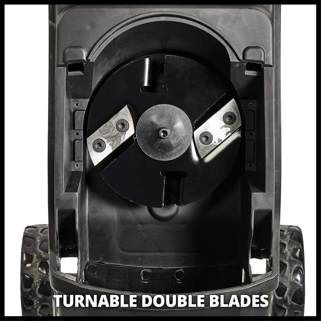 Trituratore elettrico Einhell GC-KS 2540 (2 lame reversibili in acciaio speciale, grande apertura per imbuto, interruttore di protezione motore, sacco di raccolta, maniglia di trasporto inclusa di pestello, 2 lame di ricambio)