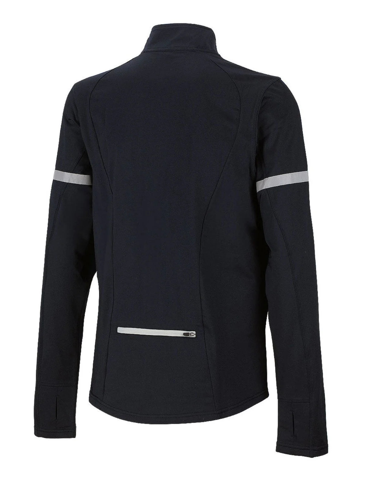 Herren Thermo Fahrradtrikot - Laufshirt Langarm Schwarz