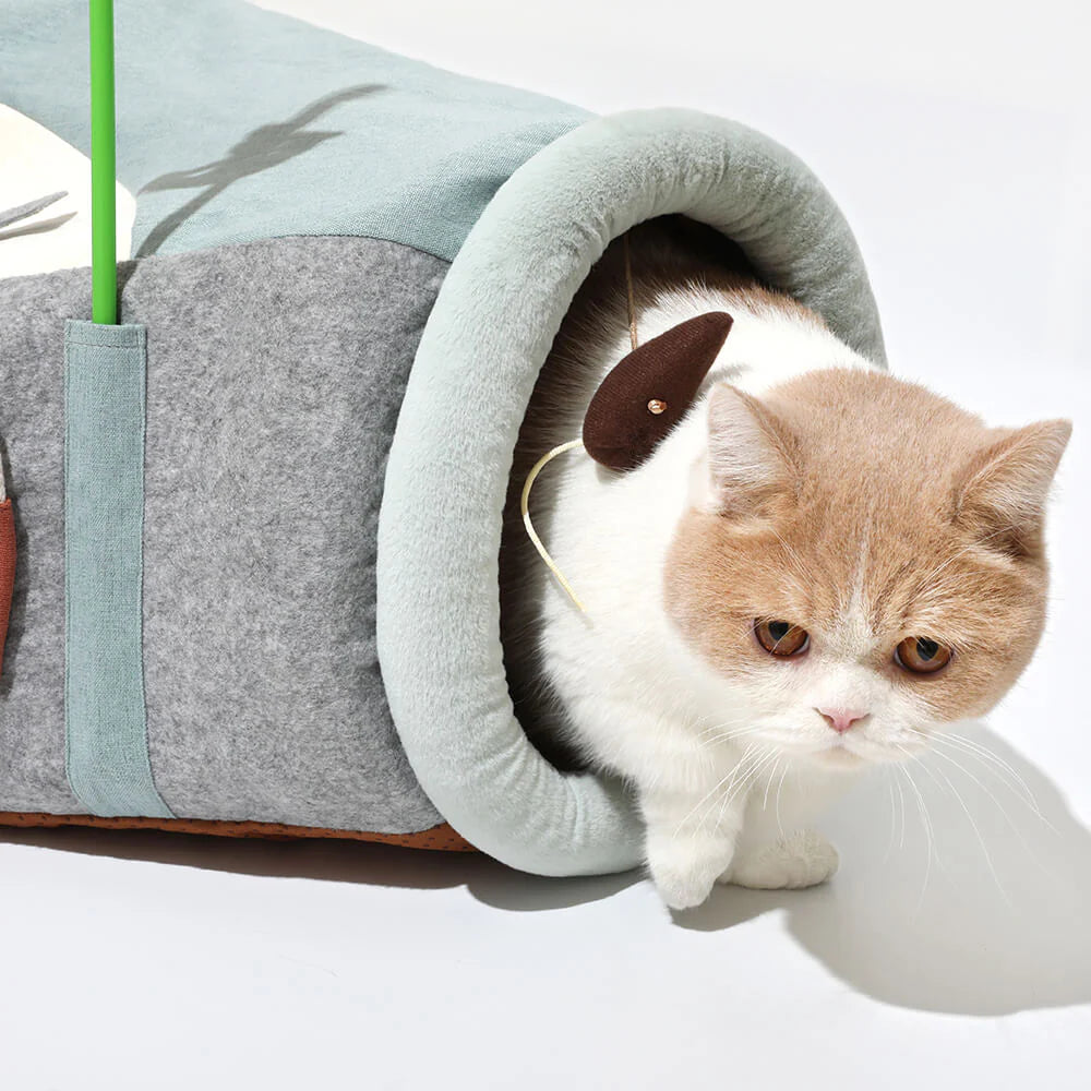 KatzenSpa-Tunnelbett – Platzsparendes Spiel- und Schlafparadies für Katzen