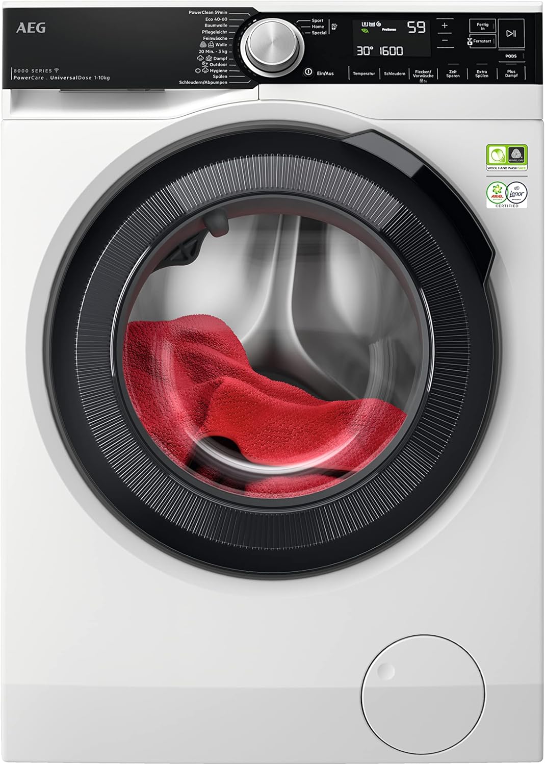 AEG L6AMZ48FL Waschmaschine / Serie 6000 mit ProSense / Mengenautomatik / 8,0 kg / 1400 U/min