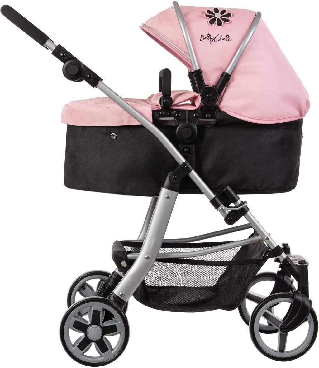 Daisy Chain Connect-5-in-1-Puppenwagen – Empfohlen für Kinder zwischen 4 und 8 Jahren. (Classic Pink)