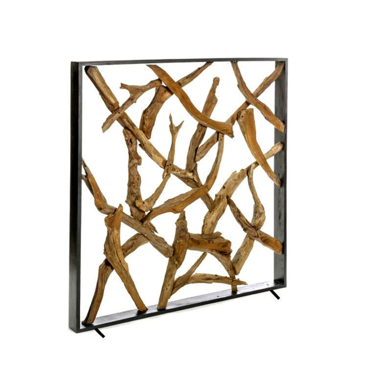 MAZE Raumteiler Teakholz 140cm x 140cm