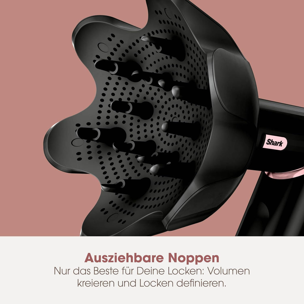 Shark FlexStyle Asciugacapelli e Styler con arricciacapelli automatico, nessun danno da calore estremo, più morbidezza e lucentezza