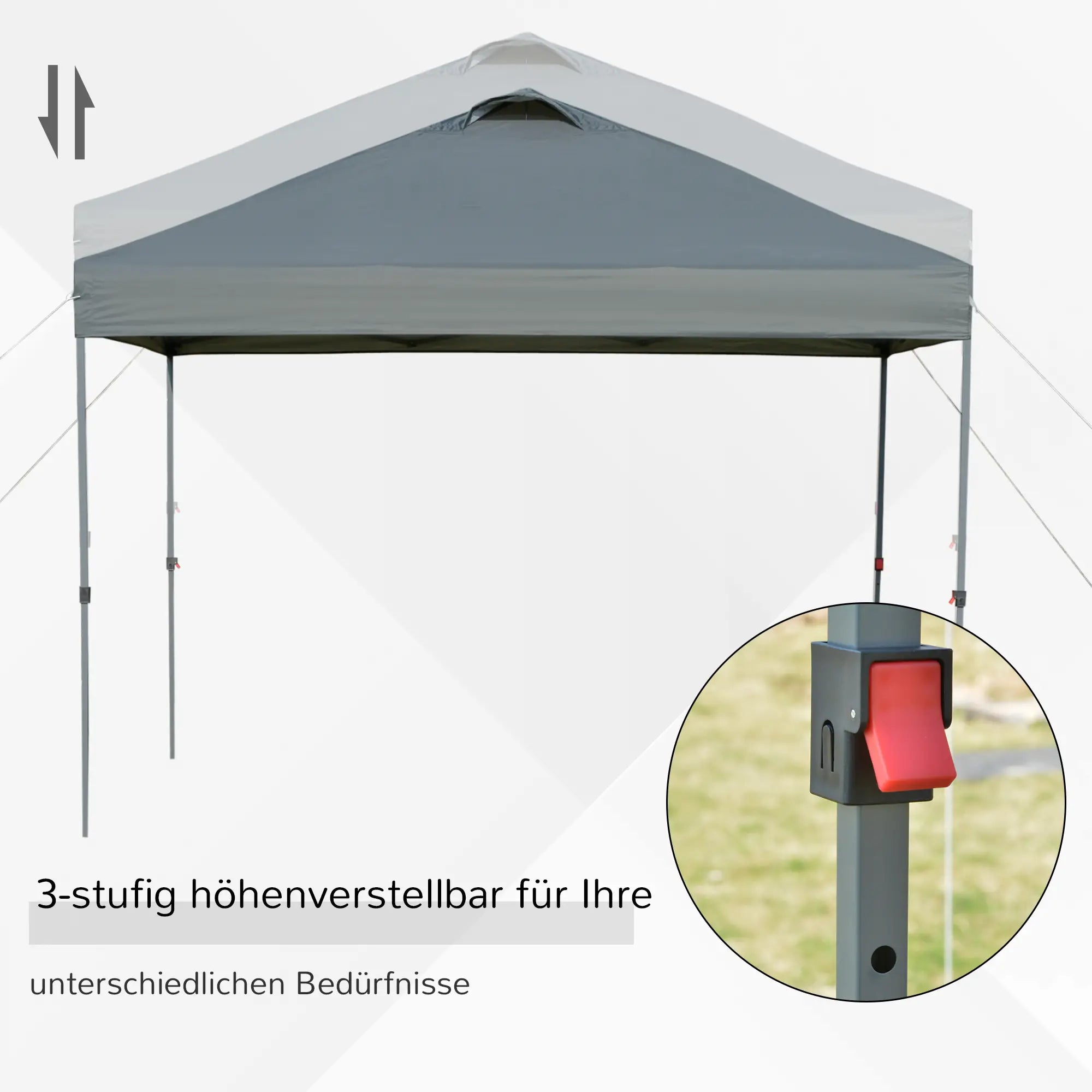 Gazebo Outsunny 3x3 m impermeabile e pieghevole