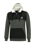 Winter Sweatshirt Crew Pro Line mit Kapuze und Zip Dunkel-MelangeSet-