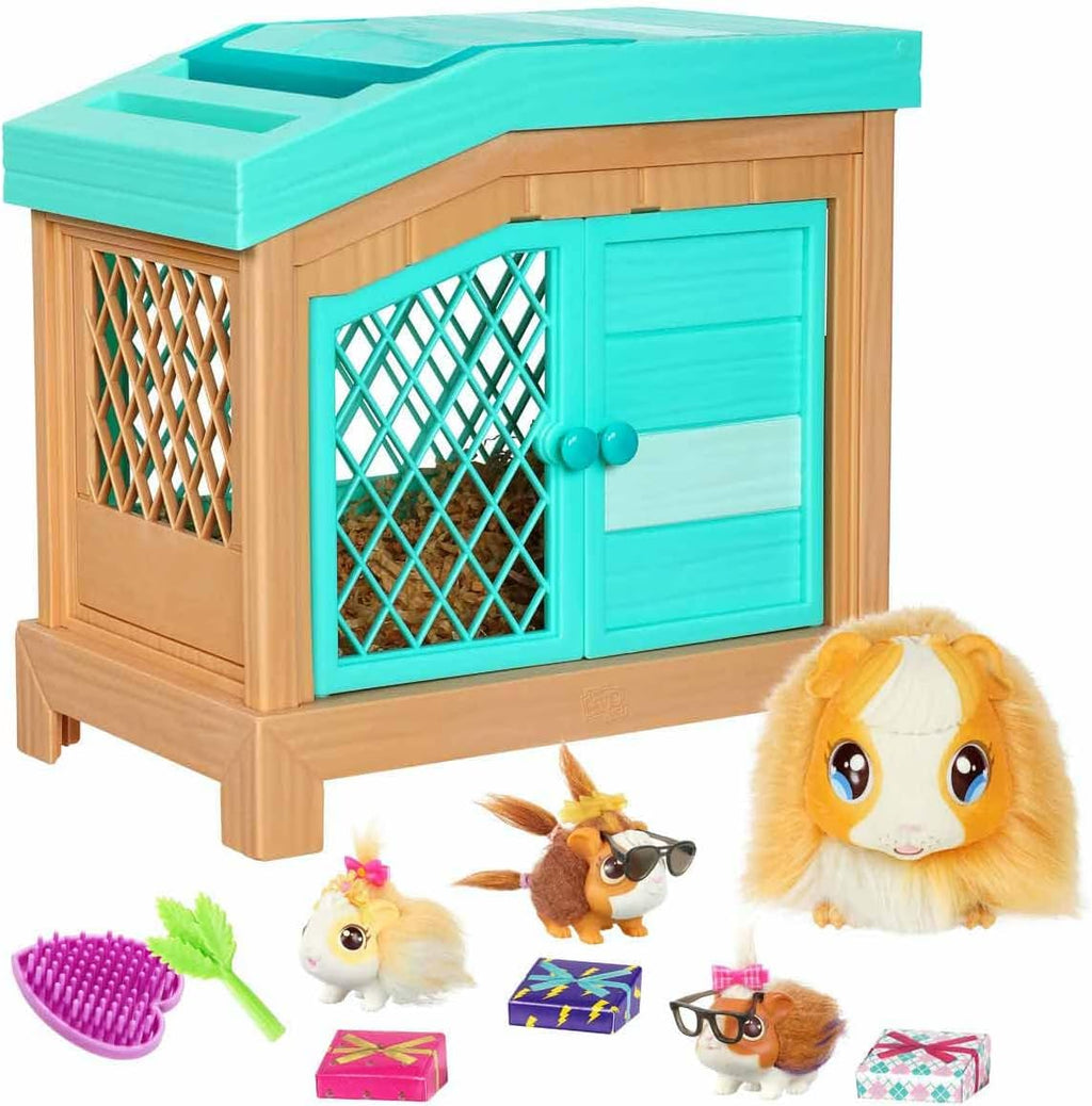 Little Live Pets – Mama Surprise | Porcellino d'India Interattivo con Gabbia e 3 Bebè a Sorpresa. Oltre 20 Suoni e Reazioni, Modello di Gioco Ripetibile, 5 anni / 60 mesi