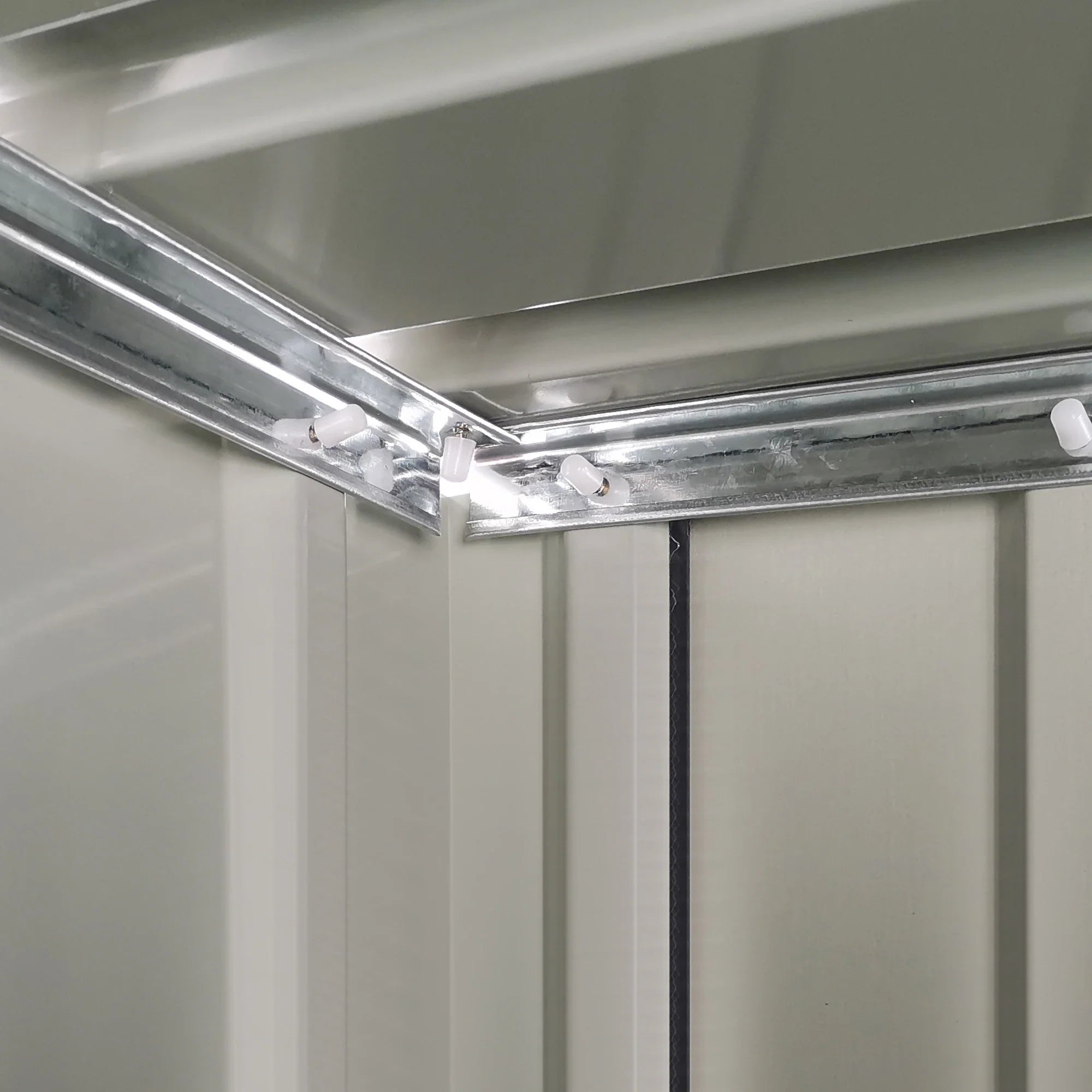 Outsunny Casetta per Attrezzi 142×84×189 cm Acciaio Grigio Scuro