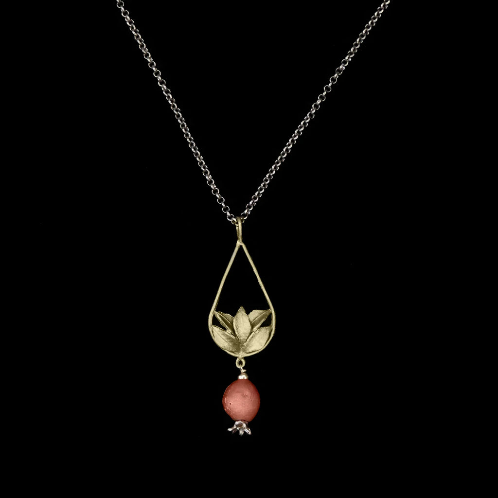 Granatapfel - Kette mit Anhnger Teardrop 20