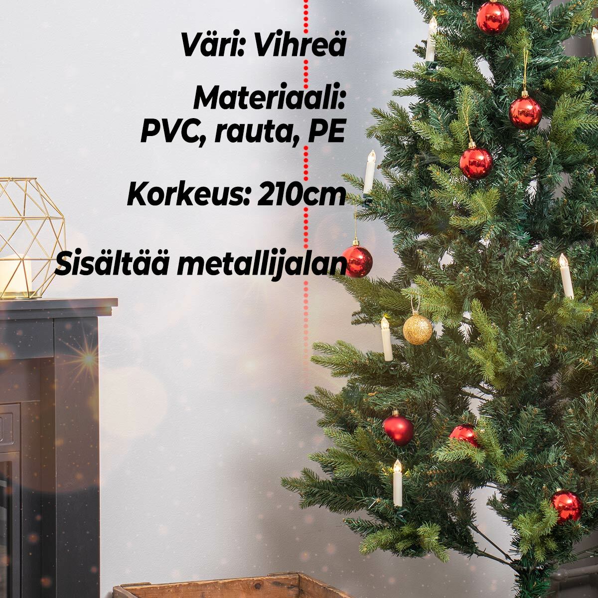 Lykke Albero di Natale Deluxe 210cm