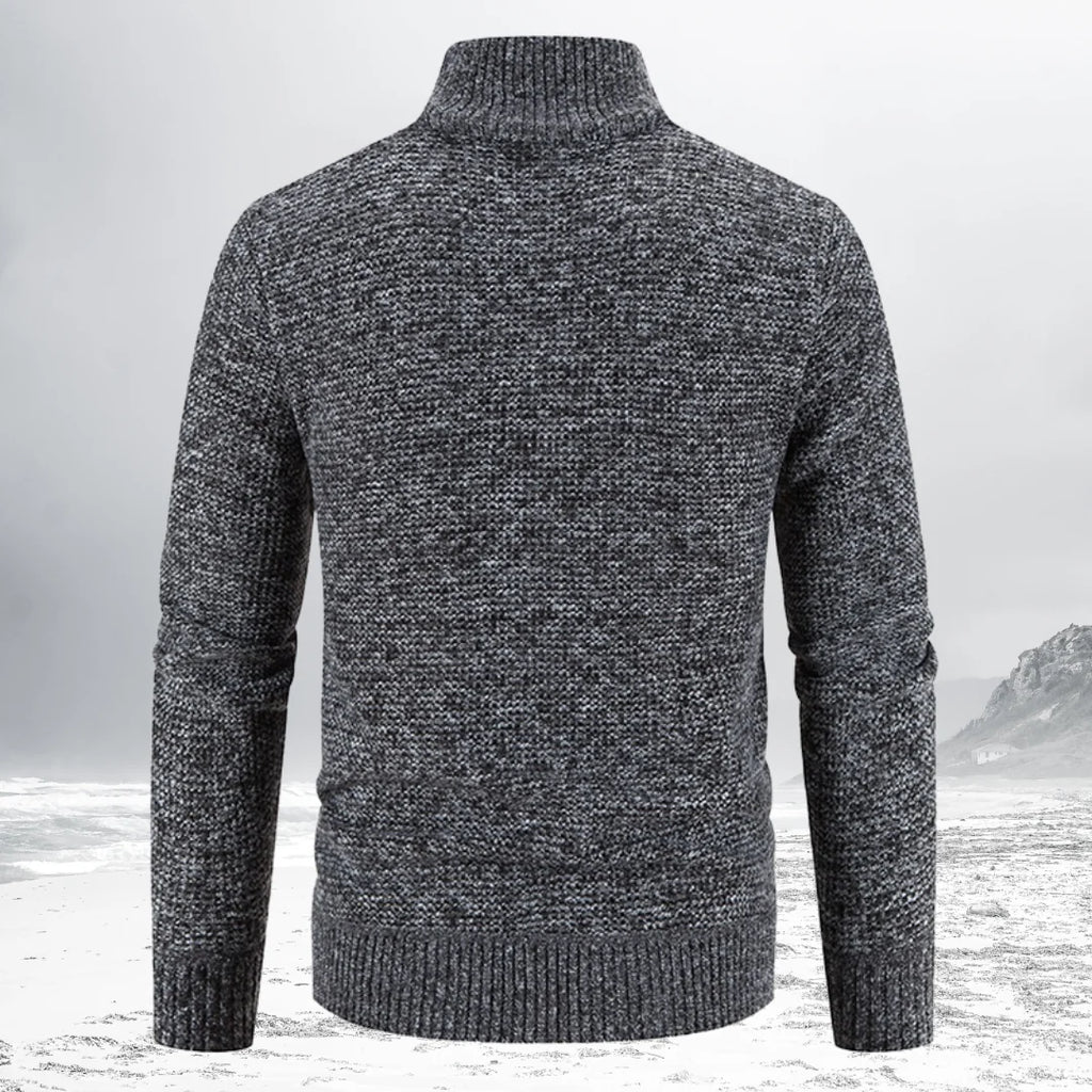 Gepaddeter Pullover mit Reiverschluss für Herren