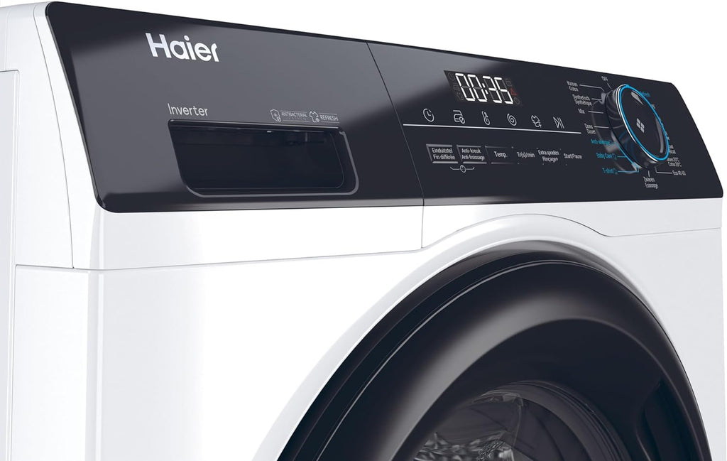 Haier I-PRO SERIE 7 HW80-B14979 Waschmaschine / 8 kg / A - beste Effizienz / Direct Motion Motor - absolut leise / XL-Trommel / Refresh-Dampfprogramm / Vollwasserschutz / ABT
