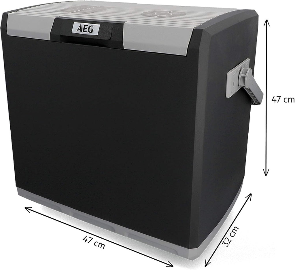 AEG Automotive Borsa frigo termoelettrica KK 28 litri, 12/230 Volt per auto e presa, nero