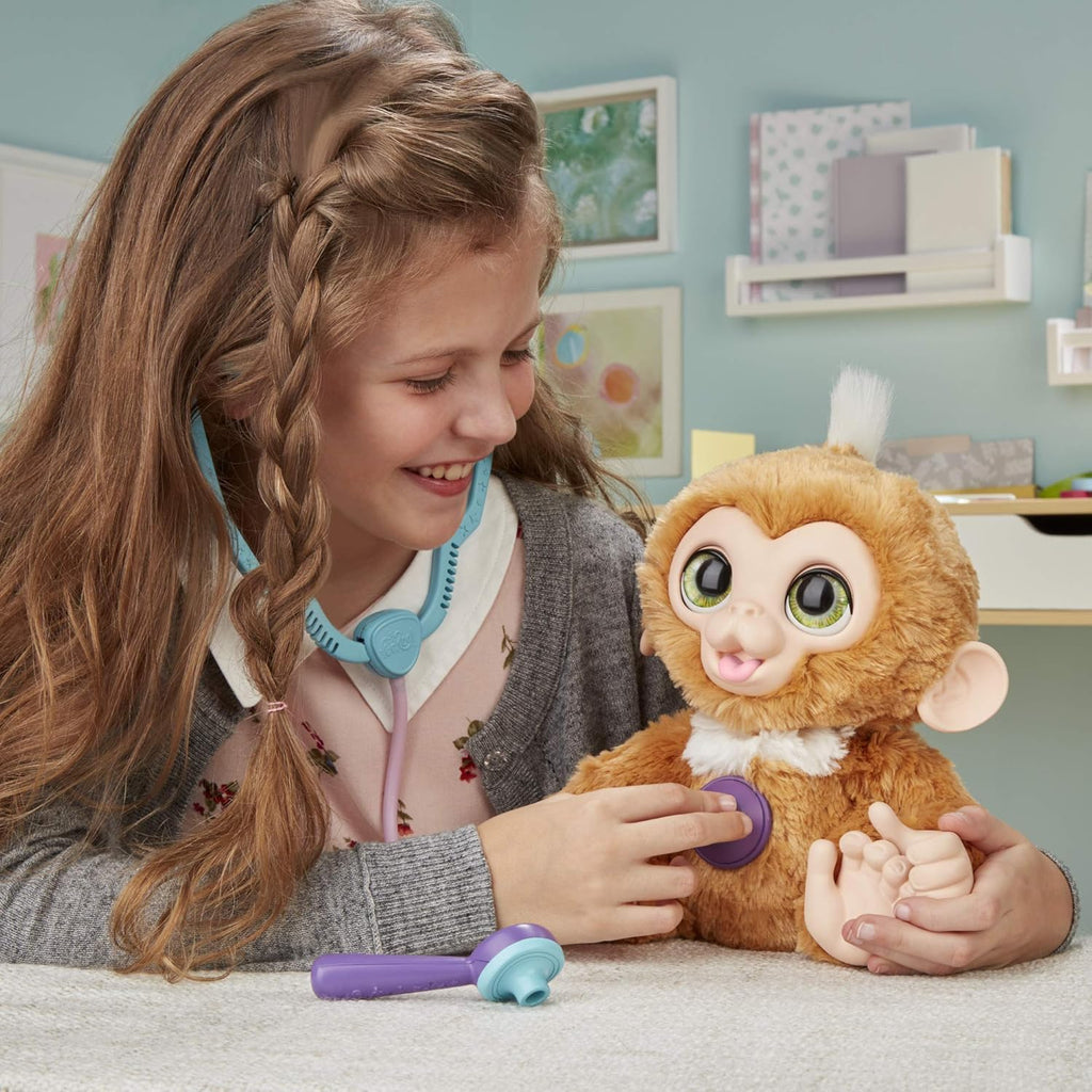 Hasbro FurReal E0367EU4 - Zandi il Piccolo Paziente, peluche interattivo