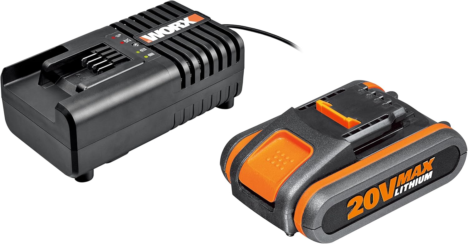 WORX WG252E.9 Tagliasiepi Telescopico a Batteria - Larghezza di Taglio 45 cm - Asta Telescopica Regolabile in 10 Posizioni fino a 3,20 Metri di Altezza - Compatibile con PowerShare - Batteria e Caricabatterie Non Inclusi