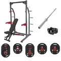 FUEL Fitness HR400 Power Set: Half-Cage + Panca pesi + Bilanciere + Dischi pesi