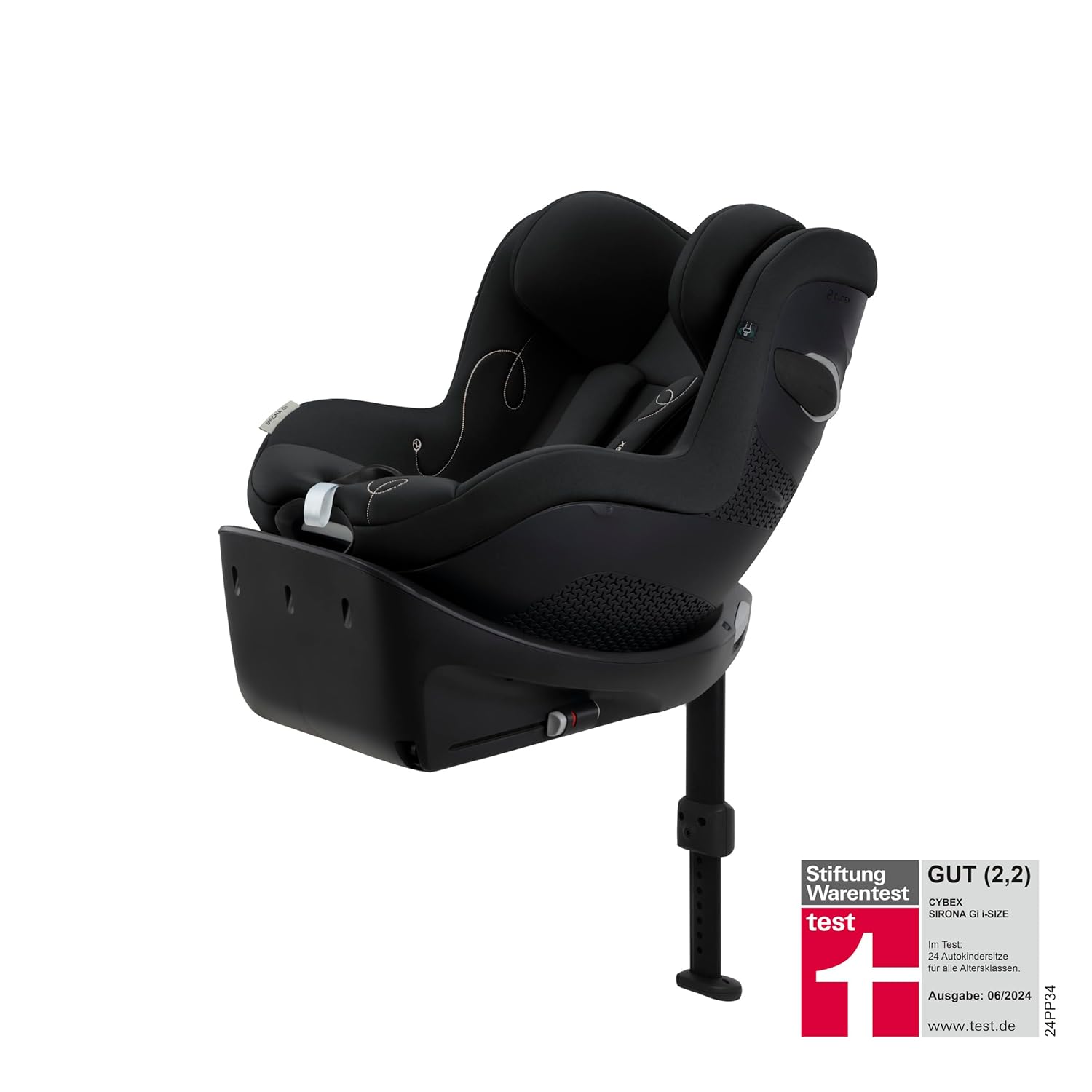 Seggiolino auto CYBEX Gold Sirona Gi i-Size Plus con base, Da 3 mesi a 4 anni circa (Dalla nascita con inserto per neonati), Max. 20 kg, 61-105 cm (Da 40 cm con inserto per neonati), Stormy Blue