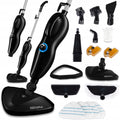 Zeegma PUUR Pulitore a Vapore, Pulizia Senza Prodotti Chimici, Pronto all'Uso in 25 Secondi, 7 Accessori Diversi, 2 Filtri per l'Acqua, Lunghezza Cavo 5m, Potenza 1500 W