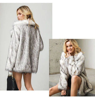 Lozenda - Elegante giacca invernale in pelliccia sintetica