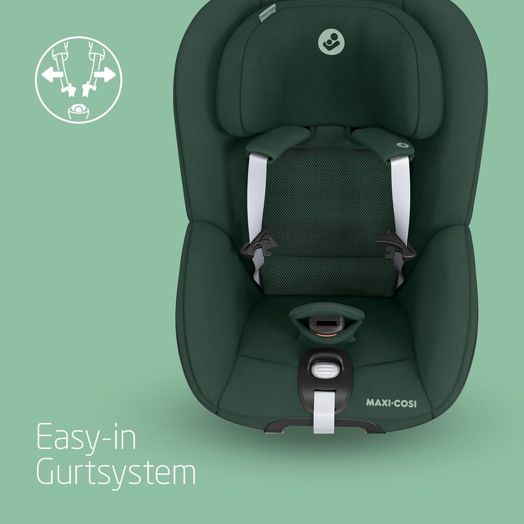 Maxi-Cosi Pebble 360 i-Size Babyschale Drehbar, Neugeborenen Autositz 360 Grad, 0–15 Monate (40–83 cm), Drehung mit einer, ClimaFlow, Easy-In-Gurt, G-CELL Seitenaufprallschutz, Essential Graphite