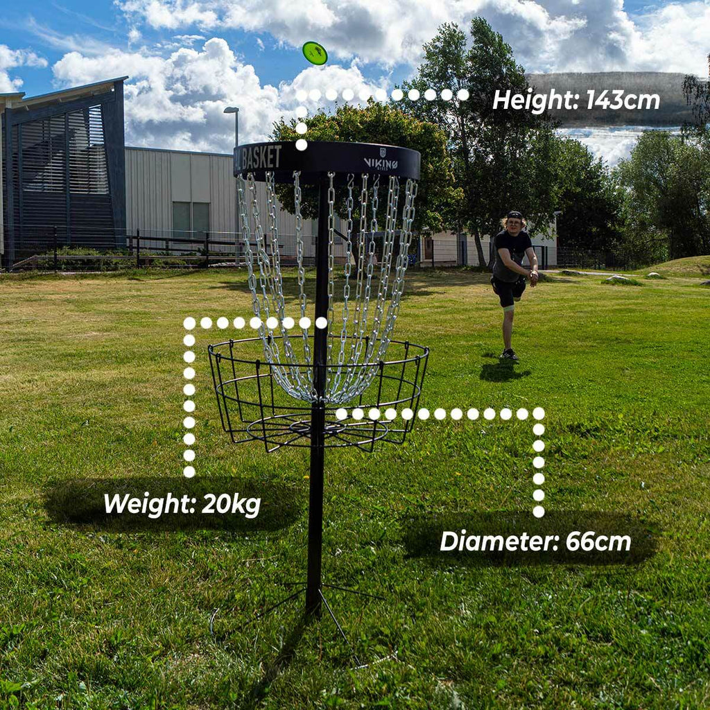 Viking Discs Royal Basket Discgolf Korb, Black Edition