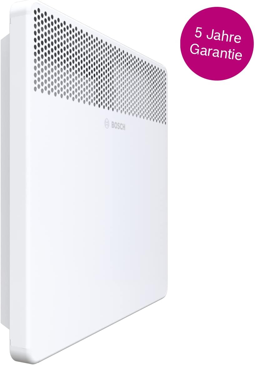 Bosch Thermotechnik convettore elettrico Heat Convector 4000-20, per circa 20m con 2000W incl. regolatore elettronico, display LED, programma settimanale, 5 anni di garanzia sul prodotto