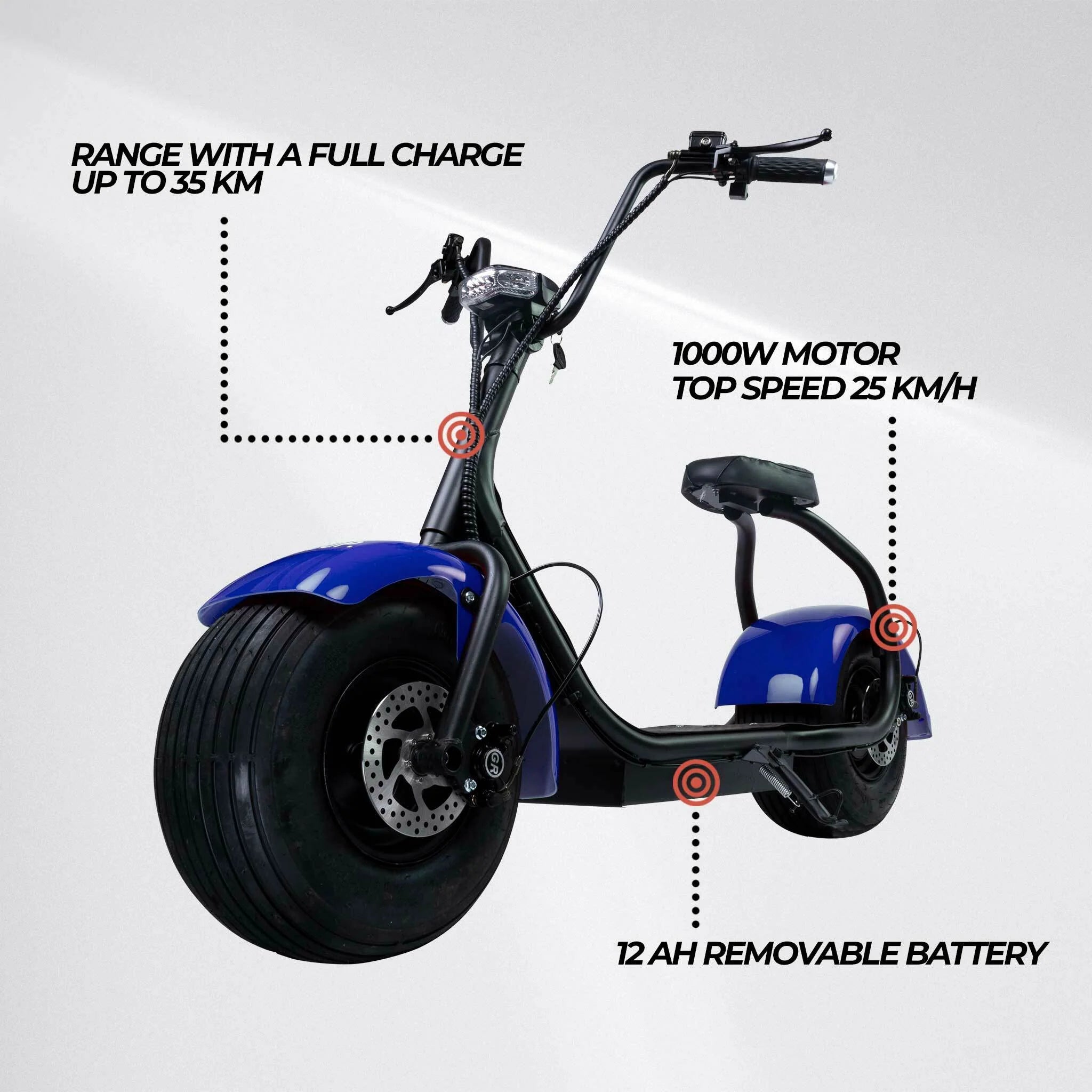 Monopattino elettrico Swoop Cruiser blu N2