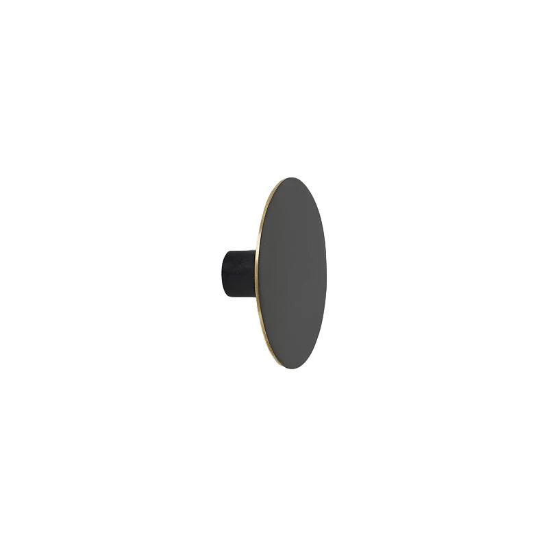 Ferm Living Haken Schwarz Messing, 7cm