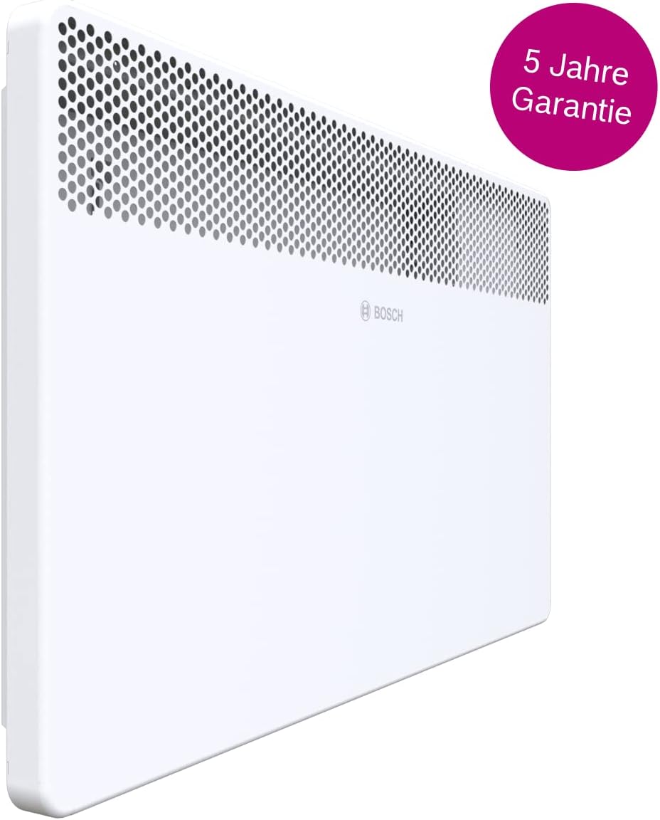 Bosch Thermotechnik convettore elettrico Heat Convector 4000-20, per circa 20m con 2000W incl. regolatore elettronico, display LED, programma settimanale, 5 anni di garanzia sul prodotto