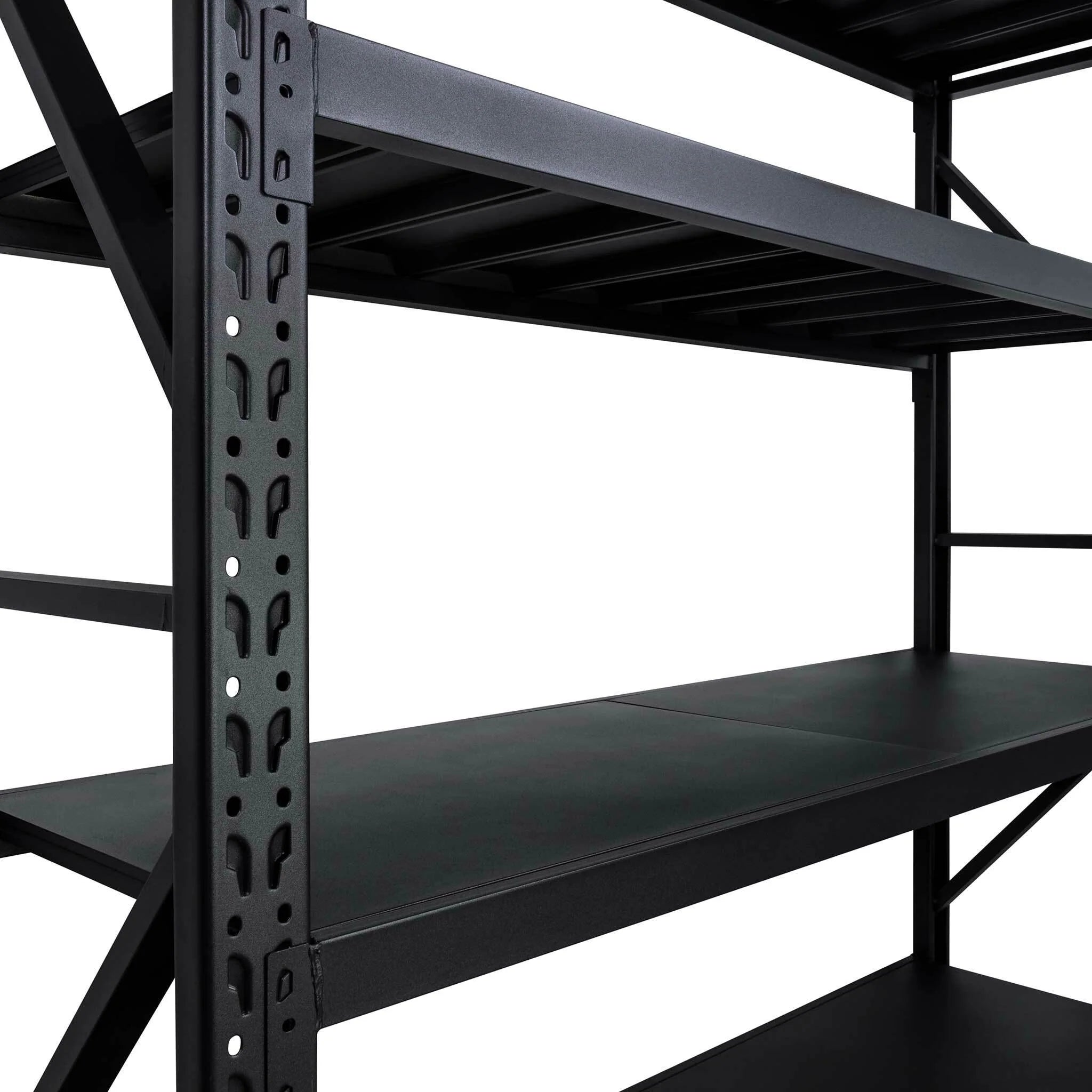 Scaffale Fornorth per carichi pesanti 1600kg, 200x60x200cm, nero