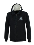 Winter Sweatshirt Crew Pro Line mit Kapuze und Full Zip Schwarz Set
