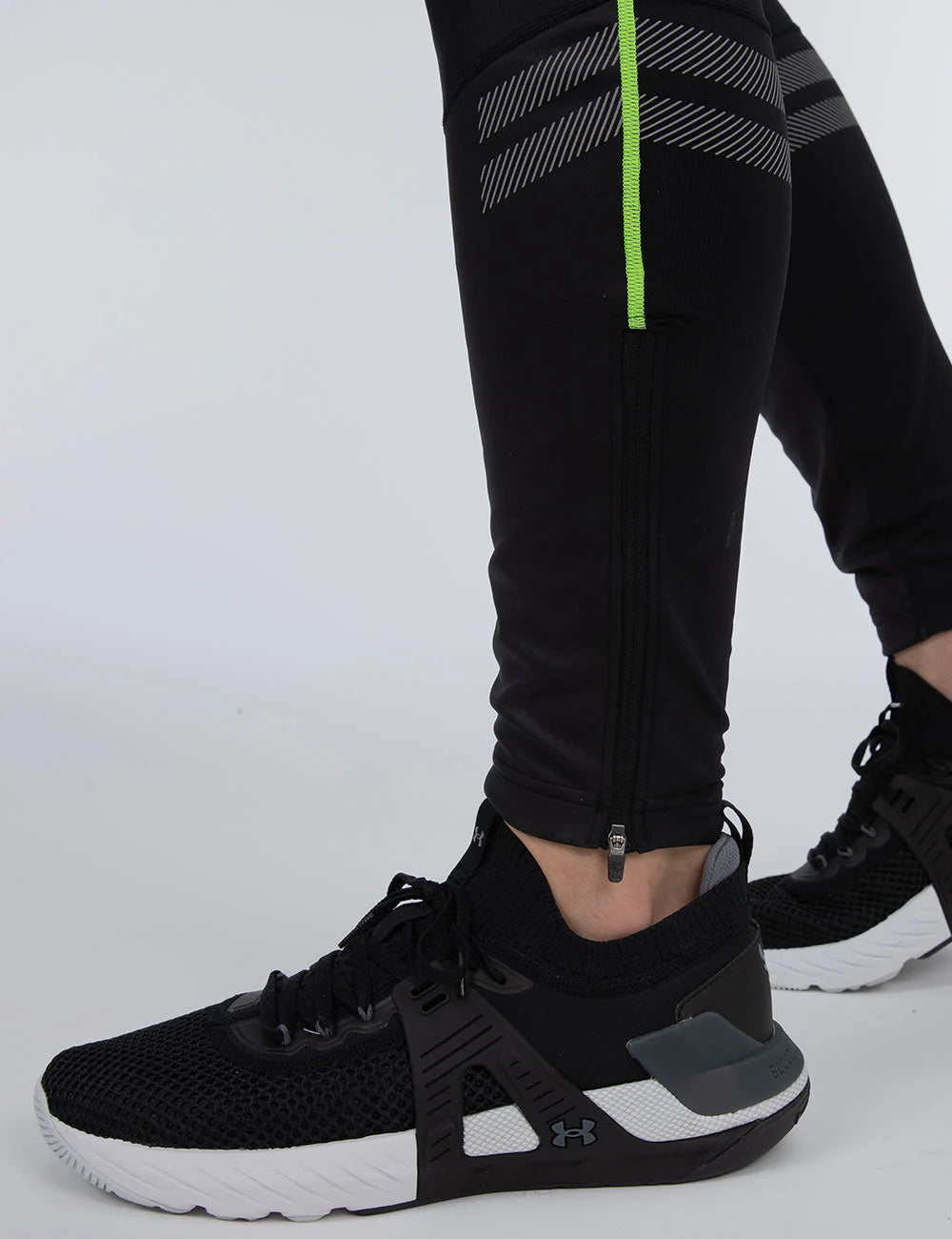 Herren Winter Fahrradhose Lang Trgerhose Pro Line II Schwarz-Neon Setprodukt
