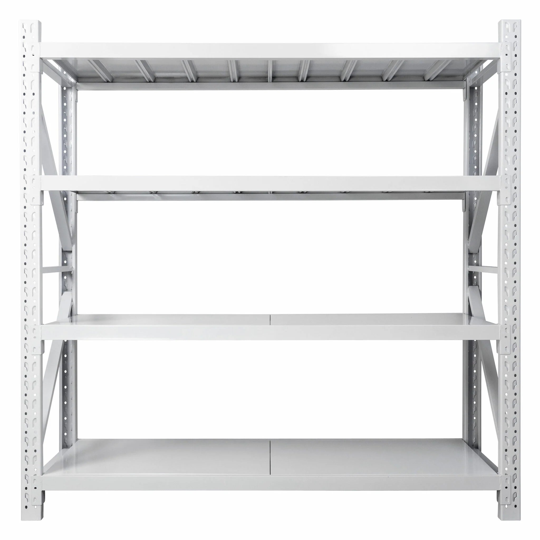 Fornorth Schwerlastregal 800kg, 200x60x200cm, Weiss