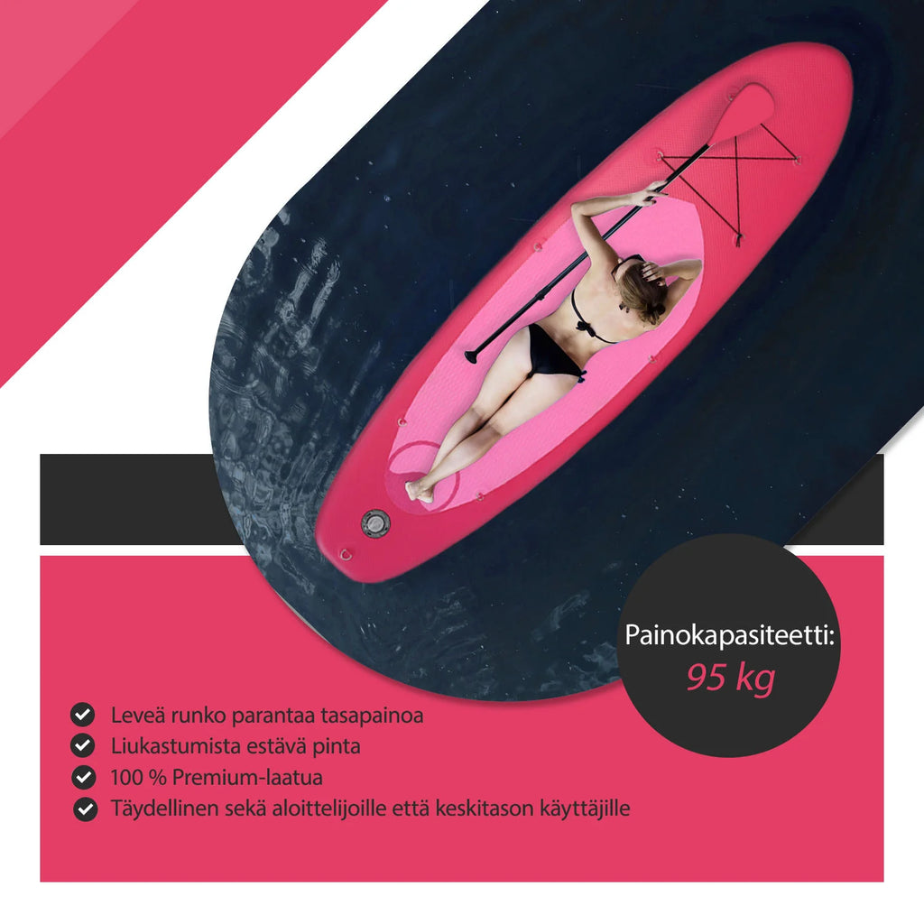 Set Stand Up Paddle Deep Sea Standard (275cm), rosa