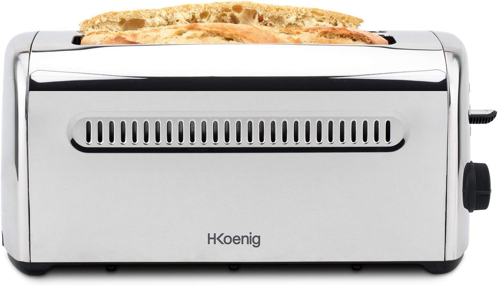 H.KOENIG TOS32 Tostapane 4 fette, acciaio inox